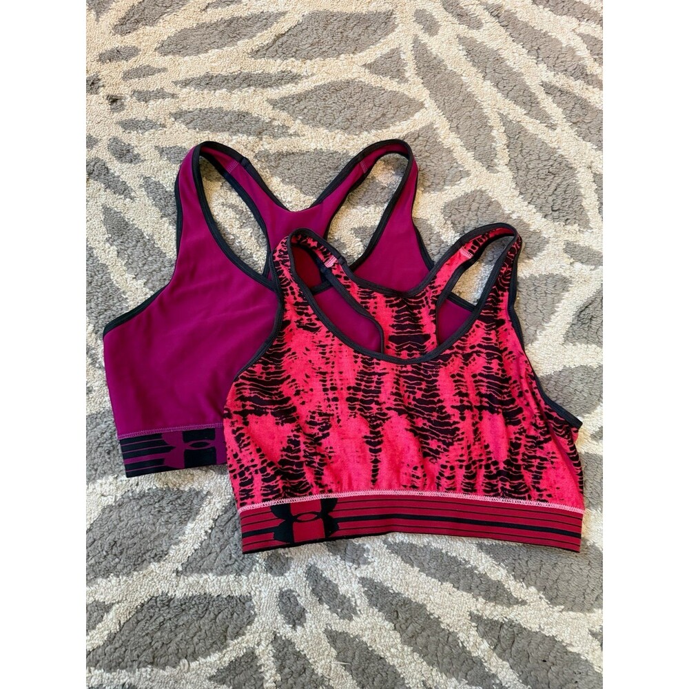 Bundle of Two Hot Pink Under Armor Sports Bras
